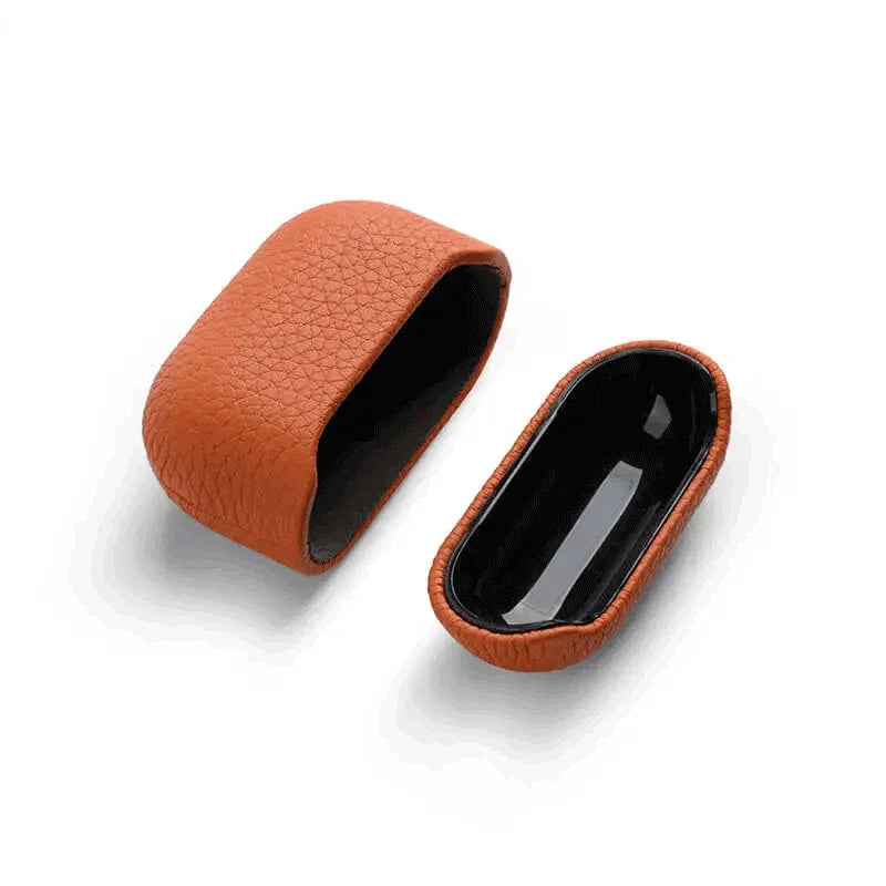 Melkco Airpods 3 Origin Series Premium Leather Cover - Orange - Tashqila Melkco Airpods 3 Origin Series Premium Leather Cover - Orange - Tashqila